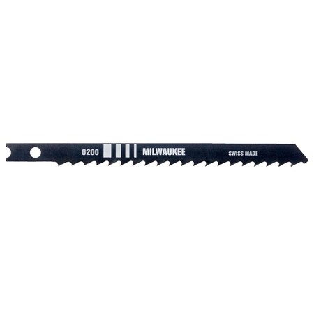 Milwaukee Tool 4 in. 6 TPI High Carbon Steel Jig Saw Blades, 5PK 48-42-0421